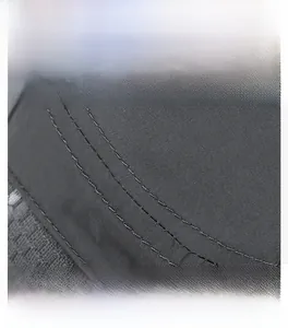 Macro shot of high-density quick-dry fabric with precise parallel stitching details