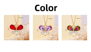 Detailed comparison of colorful butterfly pendants with micro-pave cubic zirconia crystals