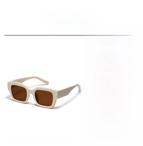 Detailed specs of retro square frame sunglasses with PC frame and AC lenses