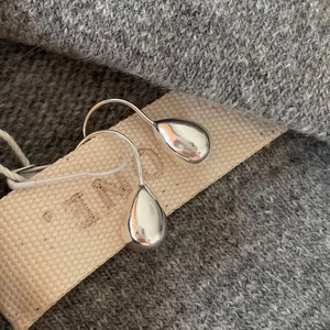 925 Sterling Silver Waterdrop Earrings Minimalist High Polish Teardrop Hook Earrings For Women Elegant Simple Style