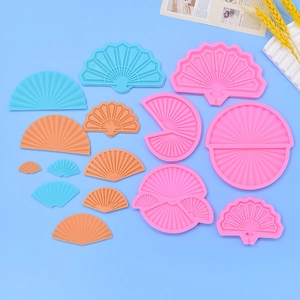 Fan Shaped Silicone Mold Chinese Style Folding Fan For Fondant Cake Decorating Chocolate Handmade Soap Resin Craft DIY