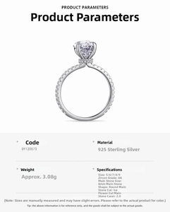 Macro side view of 925 sterling silver ring with 2ct round ice-flower cut zircon stone