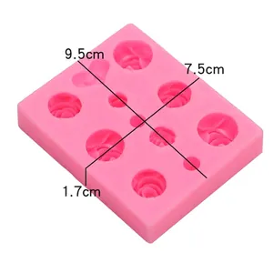 Rosa Silikonform mit mehrlagigen Rosenmustern für Schokolade und Fondant-Handwerk