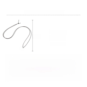 Tableau détaillé des tailles et matériaux pour le collier avec pendentif cheval