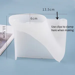 3D high heel shoe silicone mold for resin DIY projects, size 13.5x11.5x6cm for decor