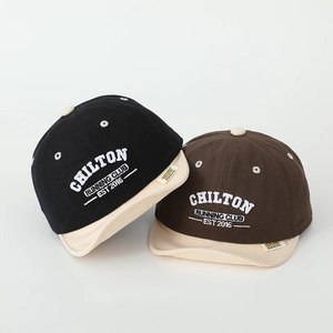 Casquette De Baseball Enfant Bord Souple Coton Protection Solaire Respirant Extérieur Bébé Vintage Broderie
