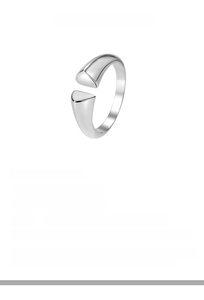 Detail specifications for 925 silver adjustable ring showing 3.1g weight and 6mm height