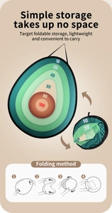 Bersaglio pieghevole ad avocado per tiro con l'arco bambini con guida alla conservazione