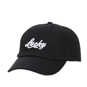 Lucky Letter Embroidery Cotton Baseball Cap Adjustable Unisex Sun Hat Casual Outdoor Breathable Retro Streetwear Hat