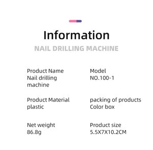 Specifications of plastic nail drilling machine for kids DIY hair and beauty play