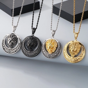 Detailed comparison of hip hop lion head pendants in silver, gold, and black finishes