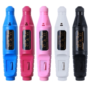 Portable USB electric nail drill pen set for manicure and pedicure in five colors