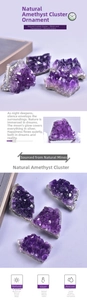 Macro detail of deep purple Uruguay amethyst cluster showing raw mineral structures