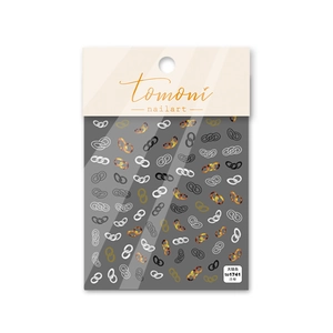 5D geprägte Nagelsticker mit Metallkettenmustern und einer 3D Relief Textur Design