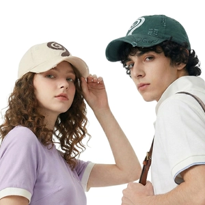 Cappello Da Baseball In Cotone Distressed Lavato Retro Streetwear Graffiti Spirale Regolabile Cappello Da Sole Per Uomo Donna
