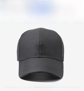 Close-up of a dark grey cotton baseball cap with China mountain peak embroidered patch