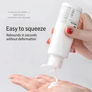 Refillable Travel Bottles Frosted Plastic Squeeze Tubes With Flip Cap For Shampoo Lotion Toiletries Portable Containers