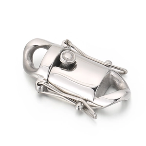 Polished silver stainless steel dragon lobster clasp for DIY necklaces and bracelets
