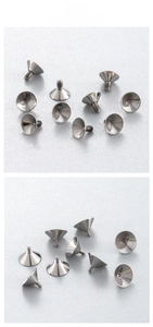 Detailed macro view of F136 titanium screw back replacements for cartilage earrings