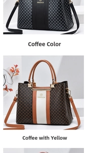 Detailed comparison of vintage crossbody bags in coffee and brown monogram leather