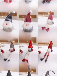 Detailed size and weight specifications for Nordic Christmas plush gnomes decorations