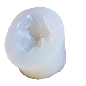 Cylindrical silicone mold for DIY crystal stone resin casting with irregular textures
