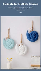 Mediterranean style shell wall hanging decor set, resin ocean theme home wall decoration.
