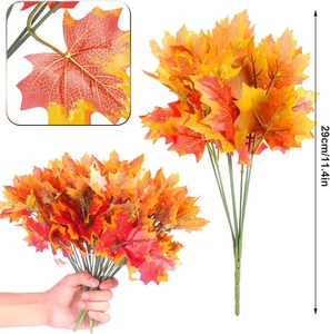 Bouquet di acero artificiale 29cm con vivaci colori autunnali per decorazioni casa