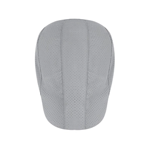 Grey breathable perforated mesh sun cap for outdoor sports and sun protection