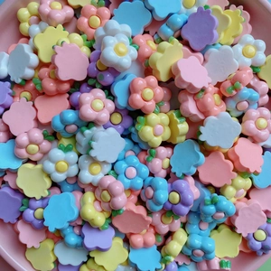 Colorful glossy resin plumeria flower beads for DIY craft decoration and accessories