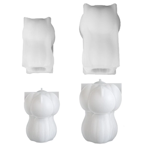 DIY silicone molds for 3D tulip flower shaped candles and resin handicraft making