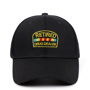 Cotton Embroidery Baseball Cap Novelty Lettering Retro Hip Hop Adjustable Sun Protection Unisex Hat