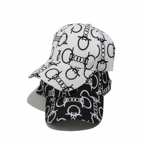 Baseball Cap Polyester Belt Chain Print Streetwear Sun Protection Hip Hop Unisex Adjustable Outdoor Snapback