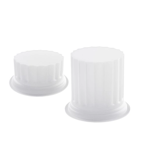 European striped Roman column silicone candle mold set for DIY plaster ornaments