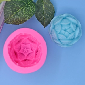 Lotus flower ball silicone mold for DIY cake mousse chocolate and handmade soap making