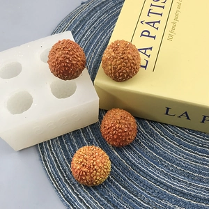 Lychee Shape Silicone Mold 3D Fruit Multi Cavity For DIY Baking Chocolate Aromatherapy Candle Plaster Crafts