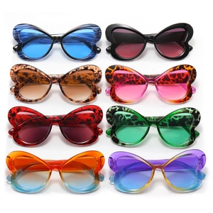 Chic butterfly oversized sunglasses for women in eight assorted gradient colors and patterns