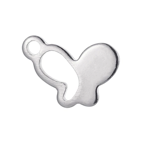 Pendentif papillon en acier inoxydable poli pour colliers et bracelets DIY