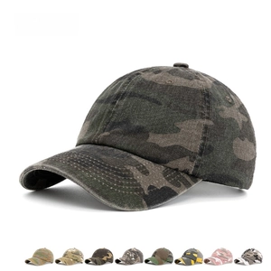 Klassische Camouflage-Baseballkappe aus Baumwolle in Dunkelgrün mit 8 Farboptionen für Outdoor