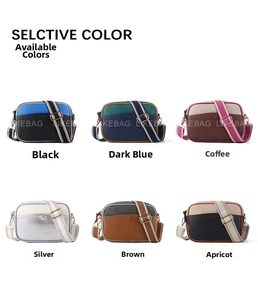 Détails des bandoulières tissées colorées pour sac bandoulière en six coloris