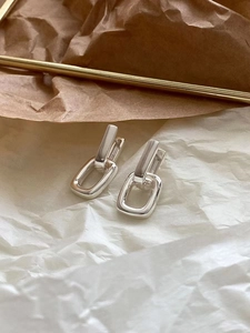 925 Sterling Silver Geometric U-Shaped Hoop Earrings For Women Minimalist 18K Gold Plated Luxury Design Small Ear Buckle Fashion Jewelry