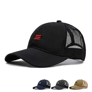 Herren Atmungsaktive Mesh-Baseballkappe für den Sommer, schnelltrocknender Sonnenhut