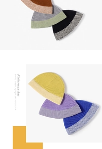 Detailed knit texture and color options for the fisherman style winter beanie hat