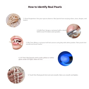 Detailed guide showing 5 steps to verify genuine baroque freshwater pearls quality