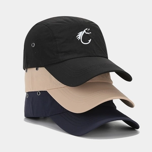 Détails de casquettes légères à séchage rapide avec œillets métalliques et broderie logo