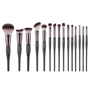 15pcs professional mermaid makeup brush set for powder, blush and eyeshadow tools