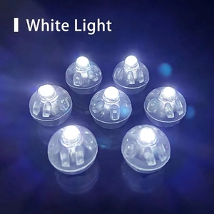 Détail des mini lampes LED blanches pour lanternes chinoises et accessoires de coiffure