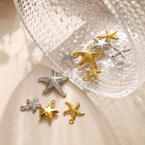 Starfish Charms 304 Stainless Steel Sea Ocean Style DIY Jewelry Making Pendants For Bracelet Necklace Craft Accessory