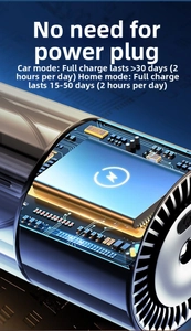Internal structure of portable car aroma diffuser showing wireless chip and large battery