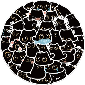 Kawaii Cartoon Black Soot Stickers Waterproof PVC Decorative Decals For Laptop Suitcase Phone Case DIY Scrapbooking Decor